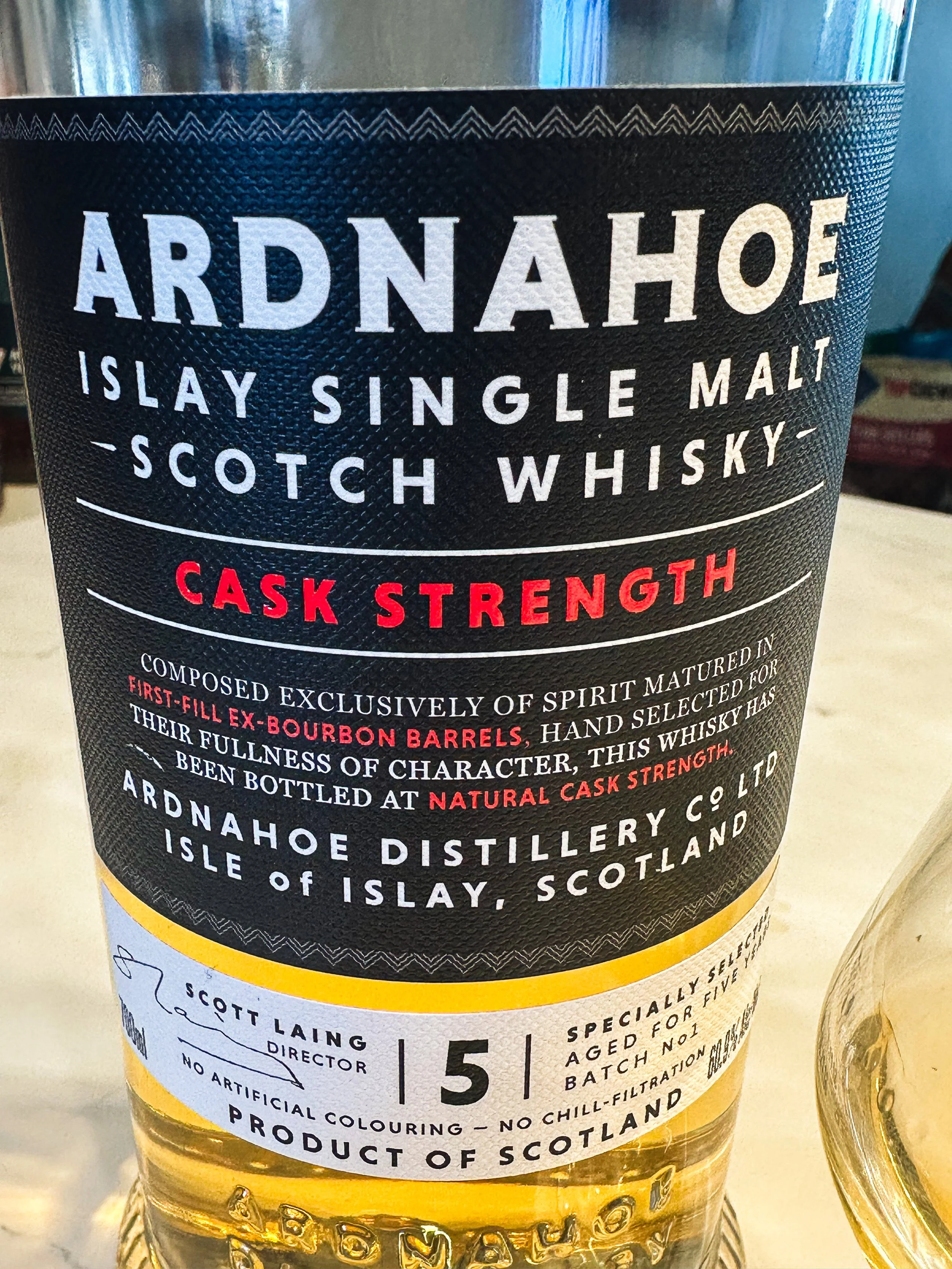 ARDNAHOE (アードナッホー)Cask Strength Batch 1 アードナッホー 5年 カスクストレングス バッチ1 ARDNAHOE AGED 5